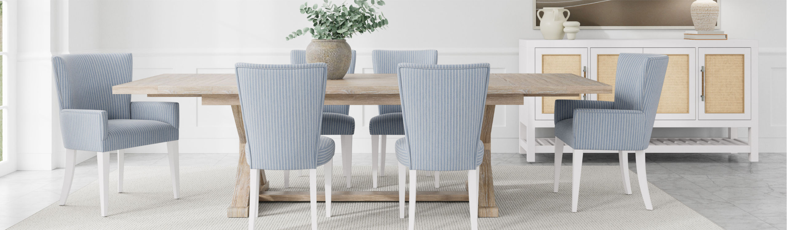 dining room table and chair set